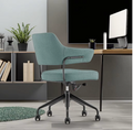 Modern Office Chair with Low Back Swivel Lift Comfortable Fabric Wheels-for Hotel Conference Meeting & Visitor Use