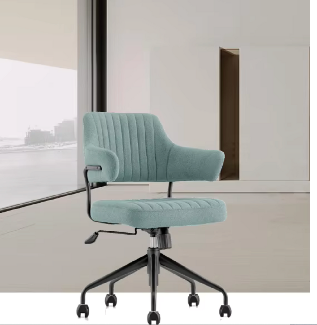 Modern Office Chair with Low Back Swivel Lift Comfortable Fabric Wheels-for Hotel Conference Meeting & Visitor Use