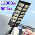 504 Led Powerful Lampe Solaire Outdoor Motion Sensor External Waterproof 12000 Lumen Solar Street Light
