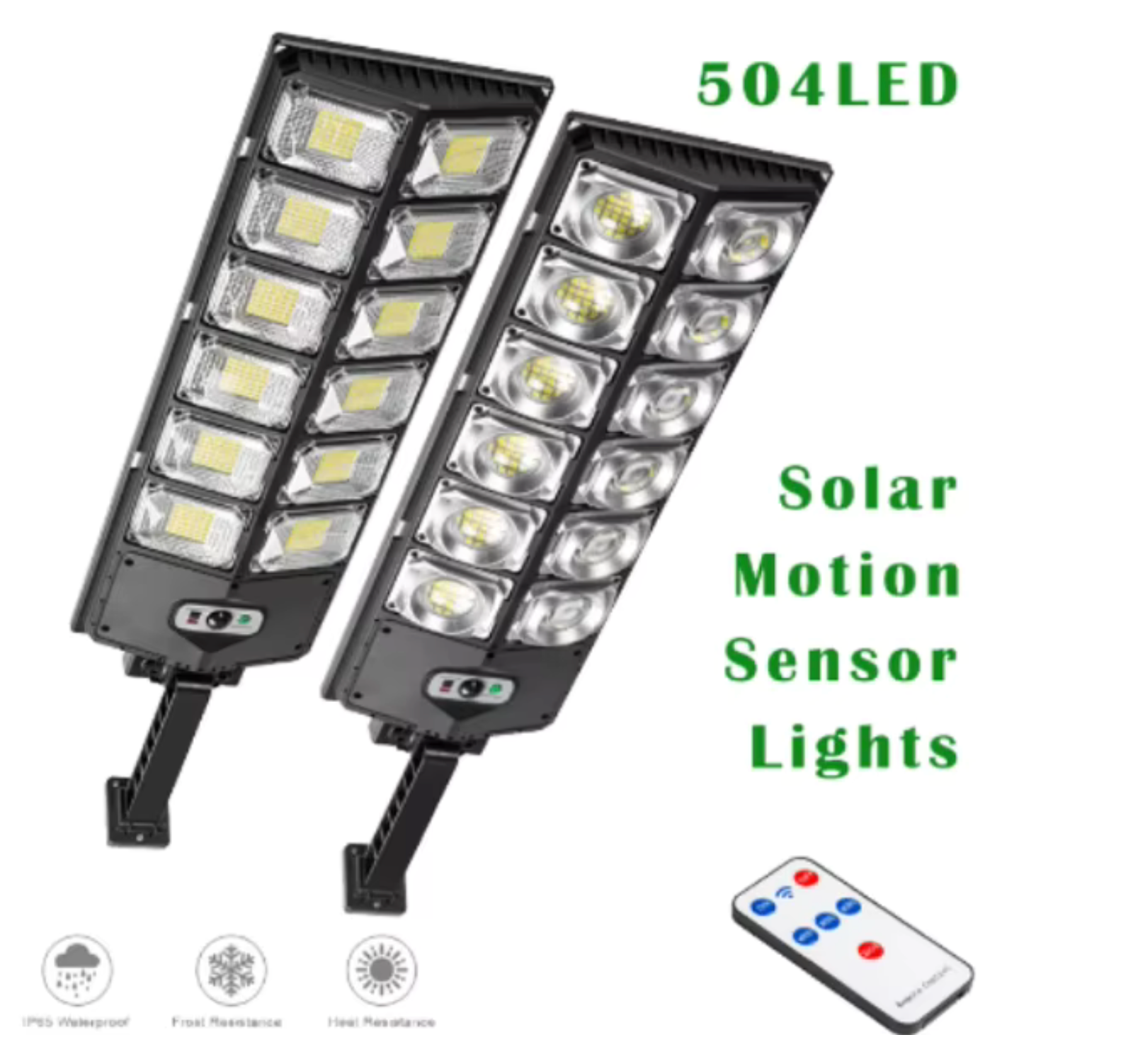 504 Led Powerful Lampe Solaire Outdoor Motion Sensor External Waterproof 12000 Lumen Solar Street Light
