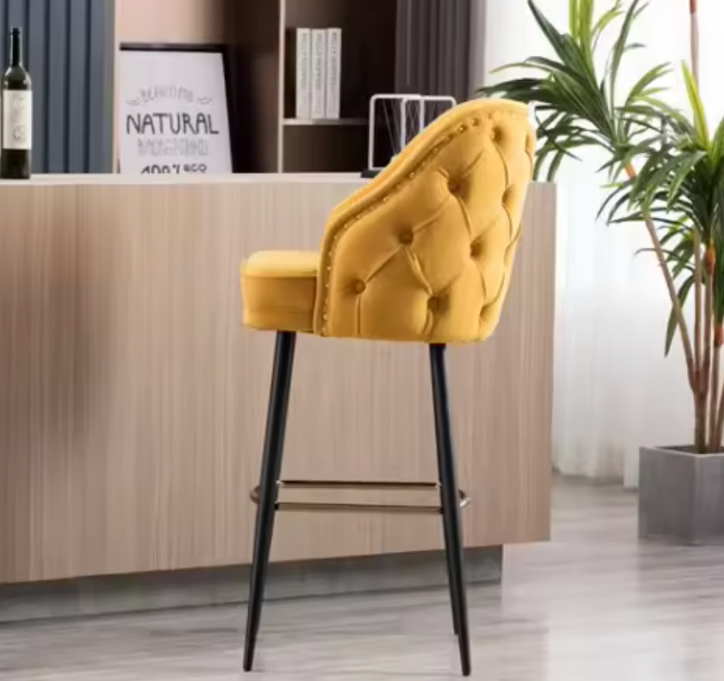 New Arrival ODM Metal Luxury Dining Chair Bar Stool