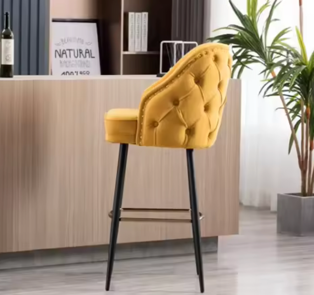 New Arrival ODM Metal Luxury Dining Chair Bar Stool