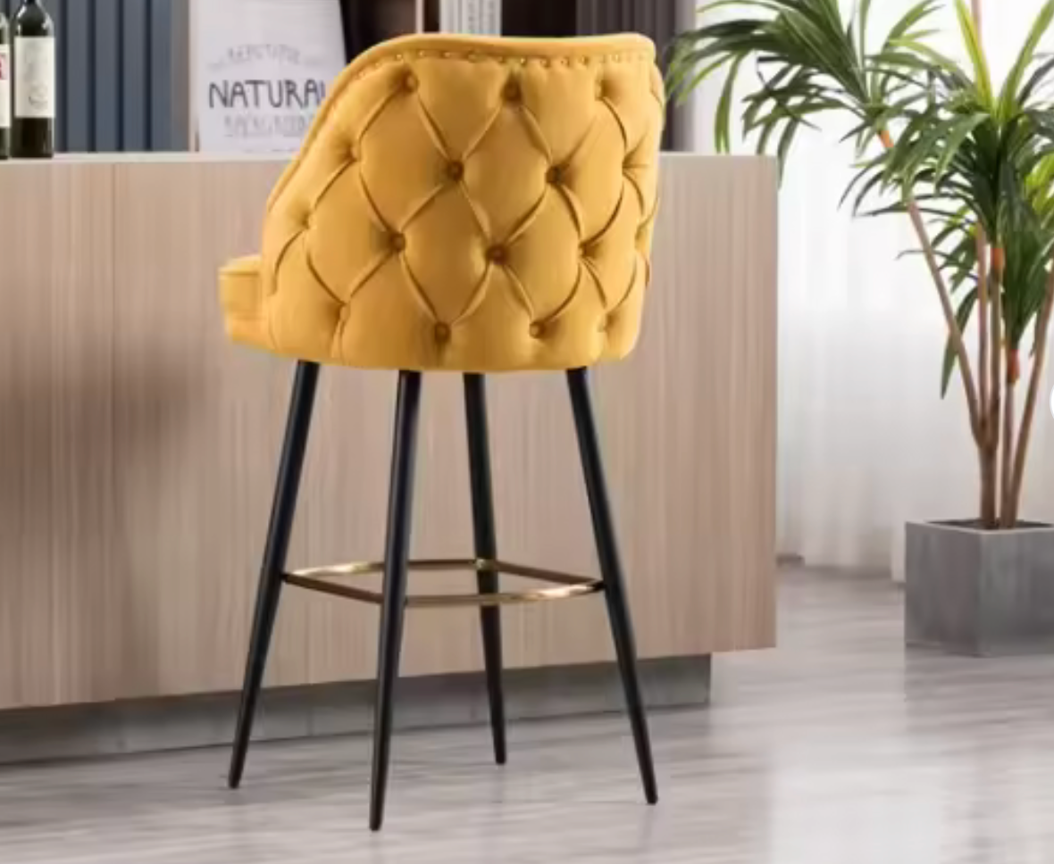 New Arrival ODM Metal Luxury Dining Chair Bar Stool