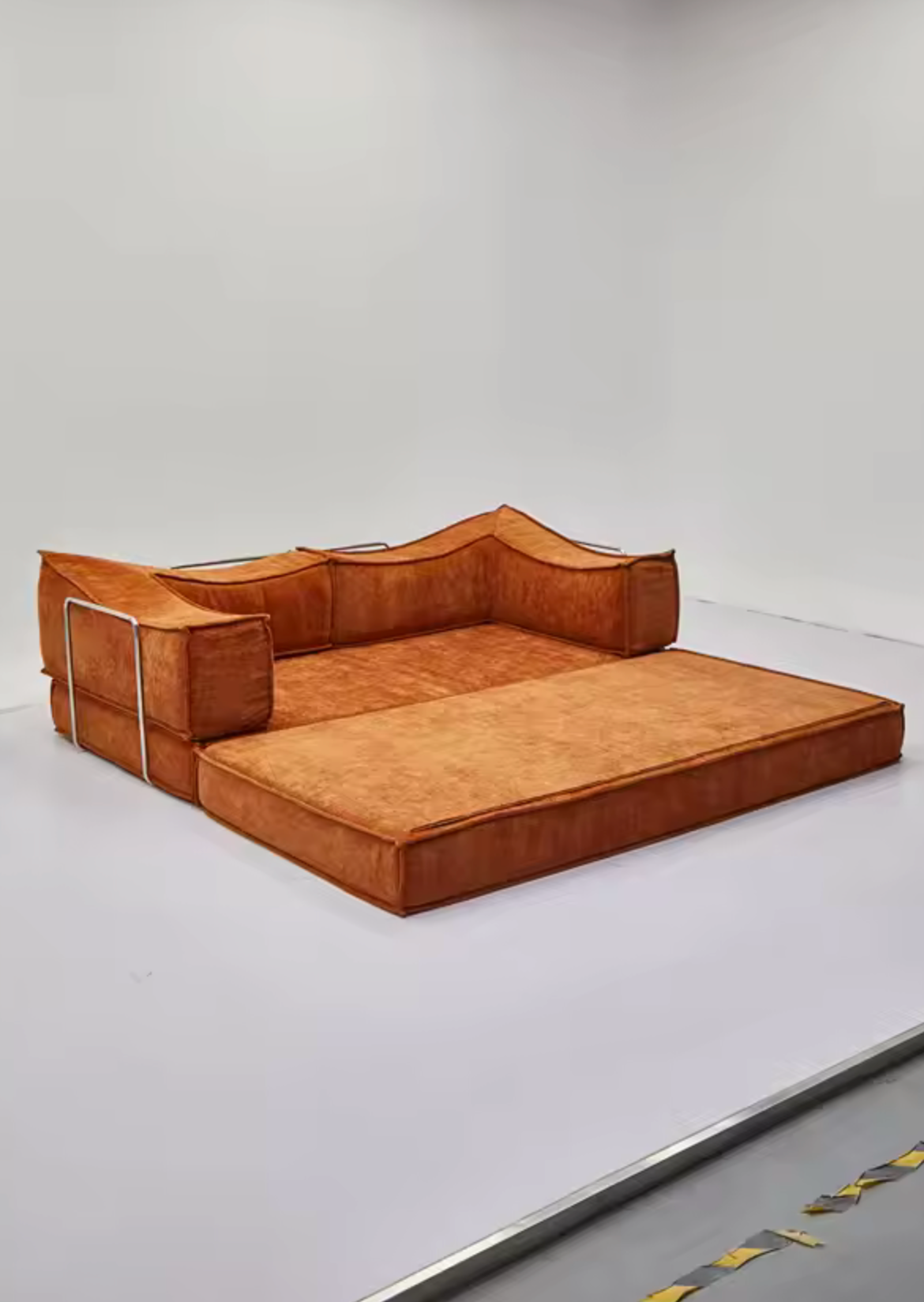 Modern Italian Minimalist Nordic Style Modular Sofa Bed Set Compressed Velvet Fabric Factory Direct Sales Compressed Sofas