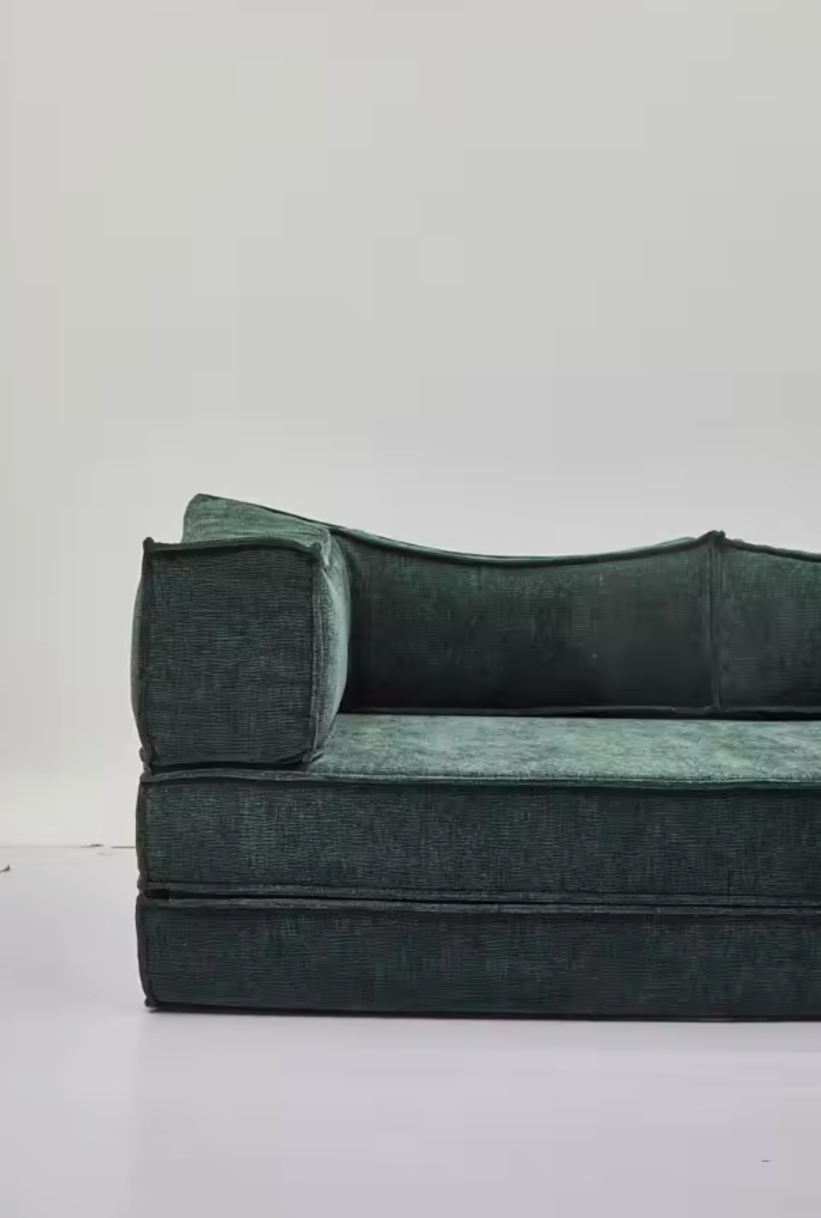 Modern Italian Minimalist Nordic Style Modular Sofa Bed Set Compressed Velvet Fabric Factory Direct Sales Compressed Sofas