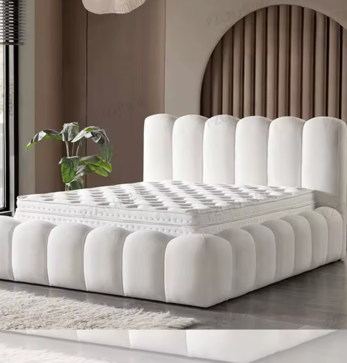 European Bedroom Furniture Set Luxury King Size Bed Modern Queen Size Bed With Storage Upholstered Double Bed Frame