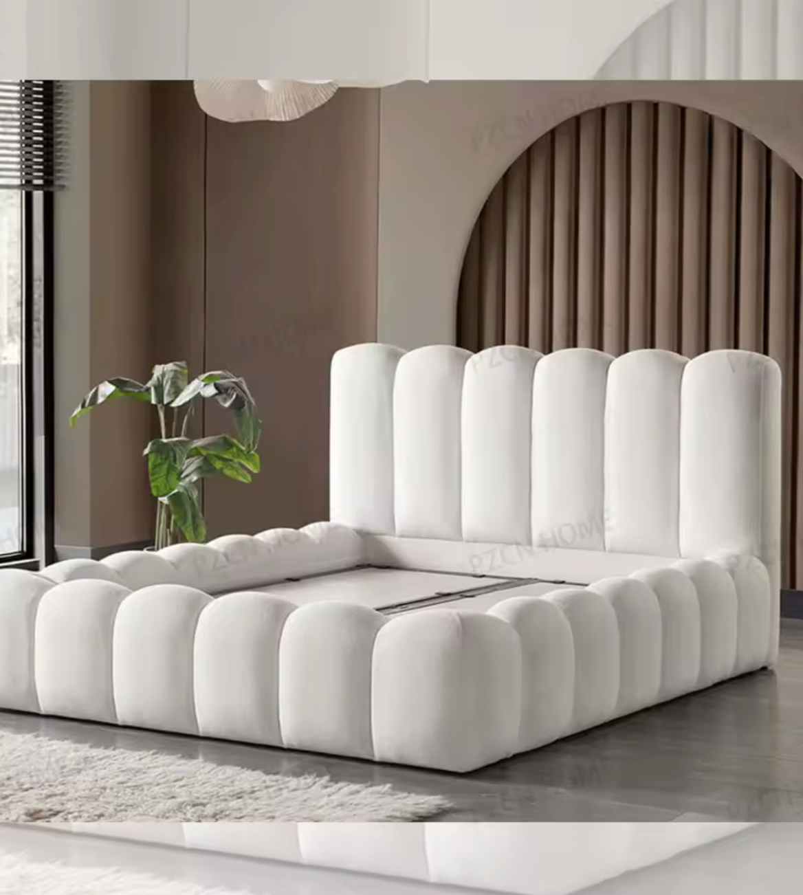 European Bedroom Furniture Set Luxury King Size Bed Modern Queen Size Bed With Storage Upholstered Double Bed Frame