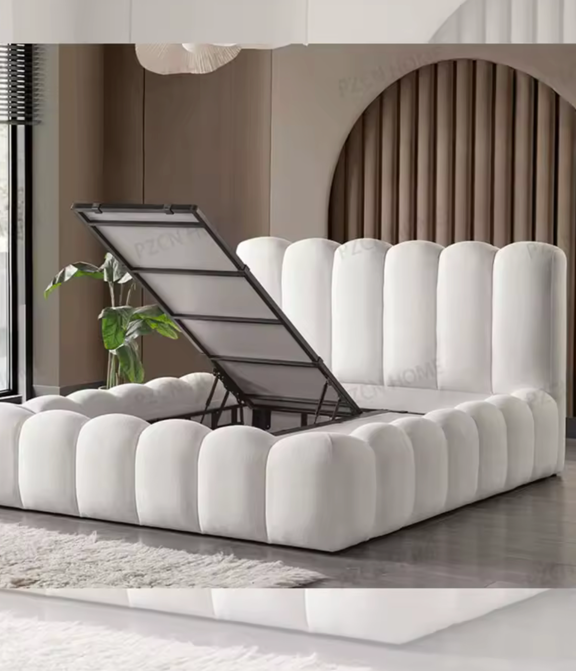 European Bedroom Furniture Set Luxury King Size Bed Modern Queen Size Bed With Storage Upholstered Double Bed Frame