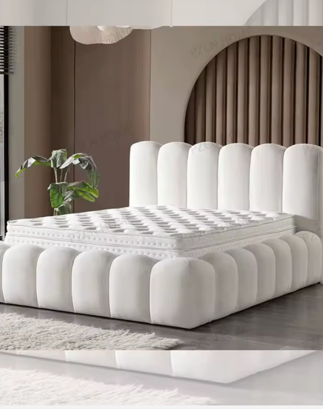 European Bedroom Furniture Set Luxury King Size Bed Modern Queen Size Bed With Storage Upholstered Double Bed Frame